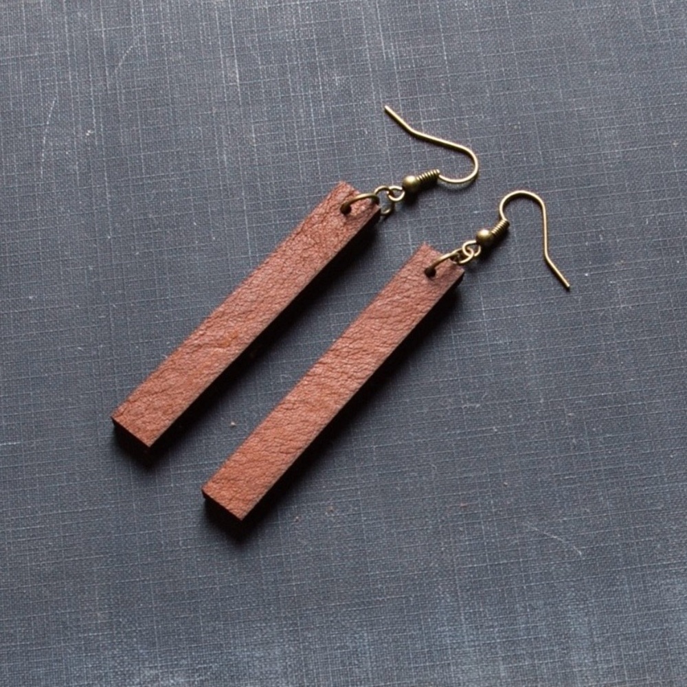 Magnolia Home Jewelry Leather Drop Earrings